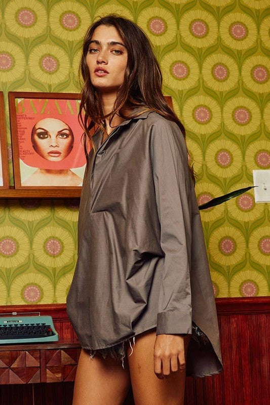 Button Up Oversized Shirt