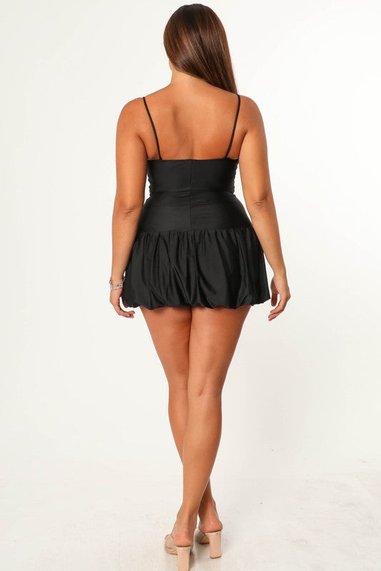 Silky Bubble Mini Dress