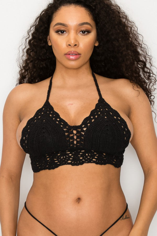 Crochet Triangle Bra Top