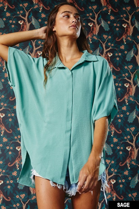 Short Sleeve Silky Top