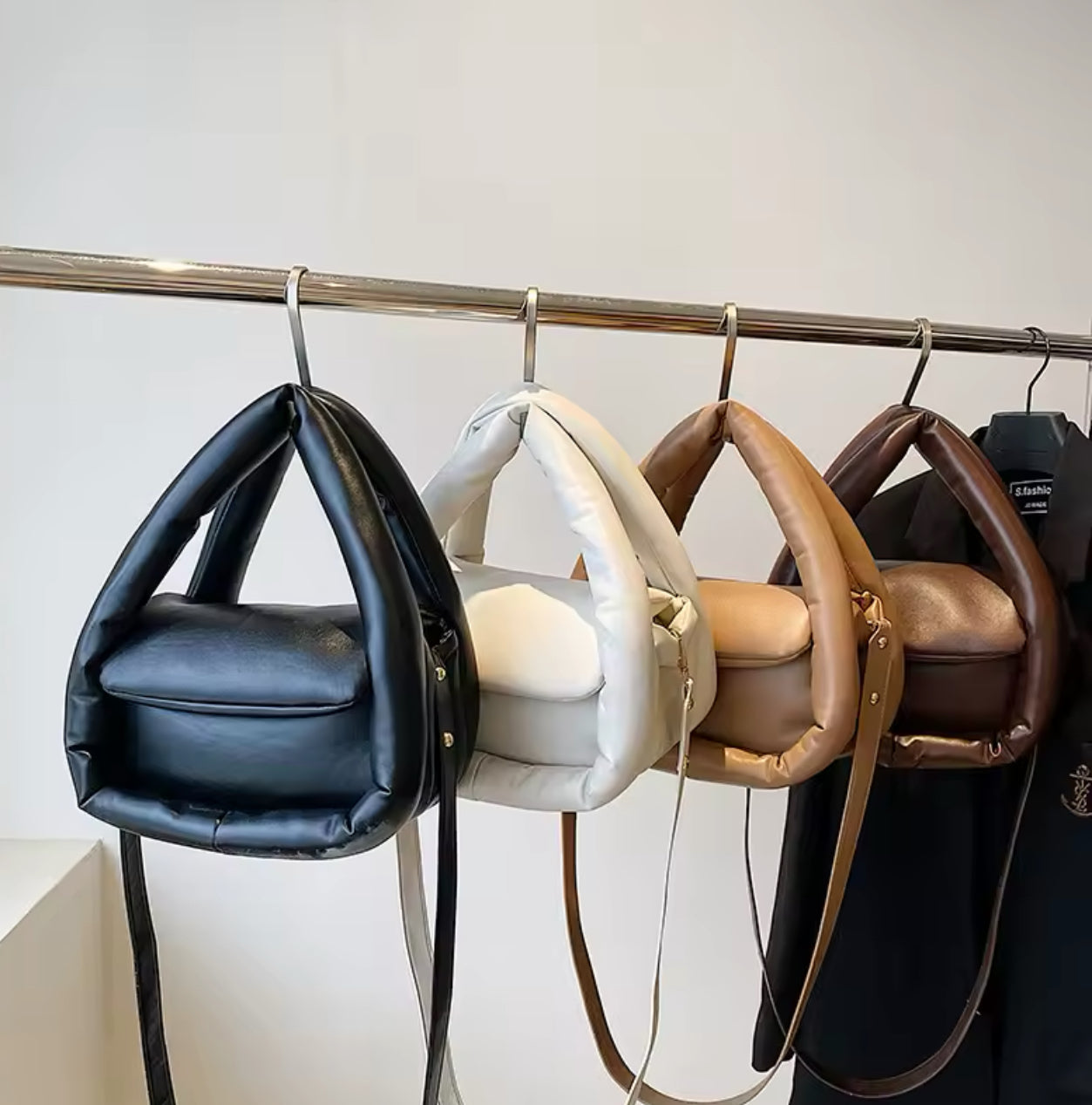 Vegan Leather Puffer Purse