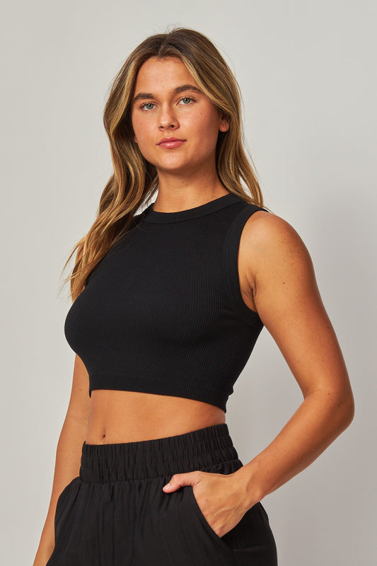 Basic Ribbed Crop Top