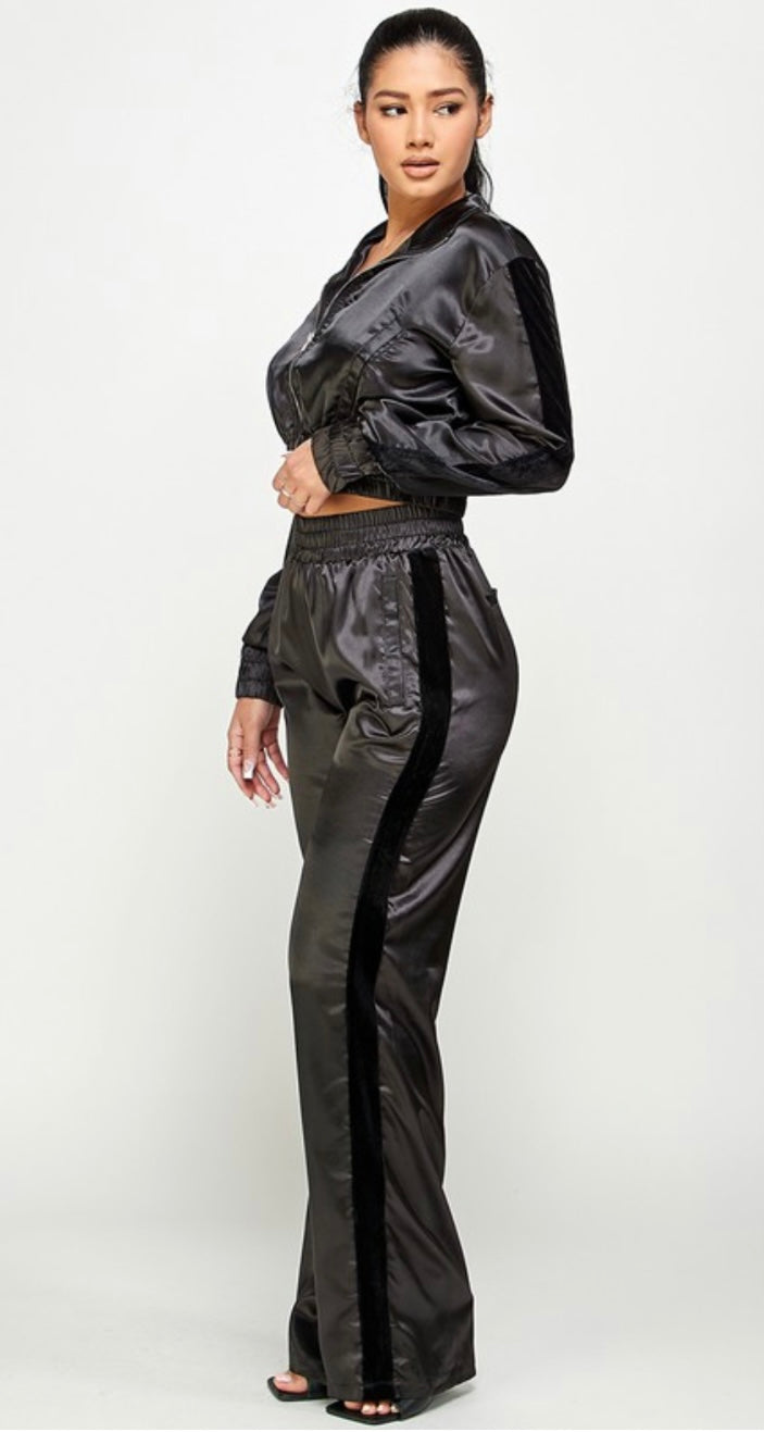 Satin Pants Set