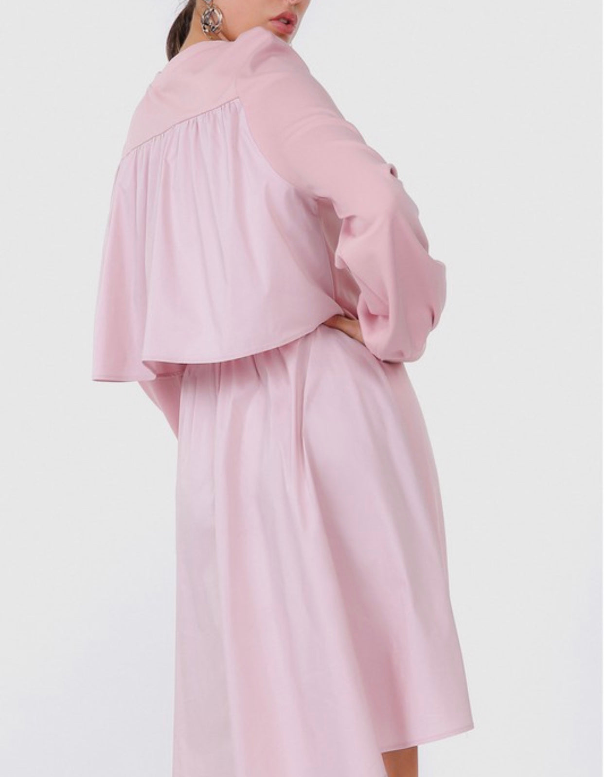 Tiered Back Pullover Dress