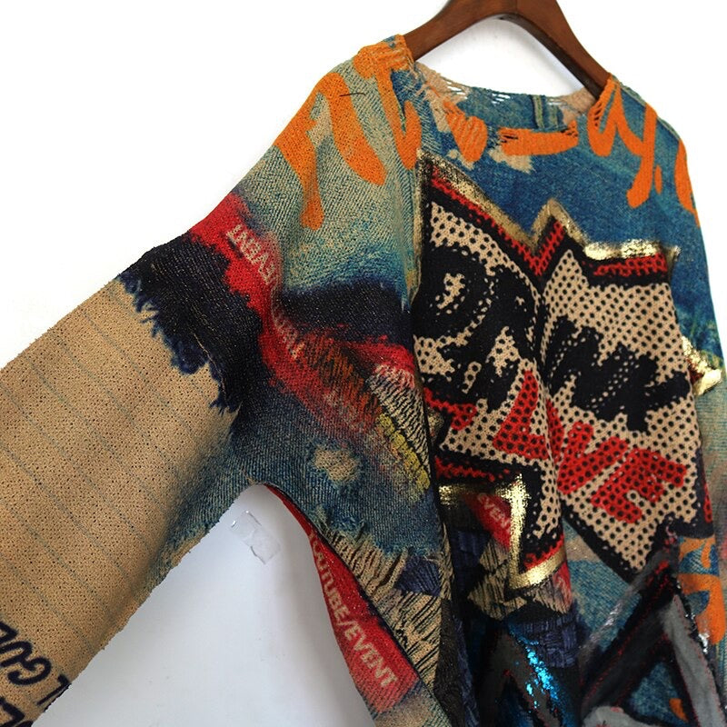 Graphic Pullover Sweater