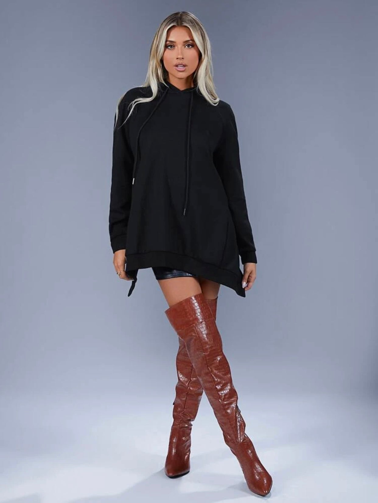 Slit Back Hoodie