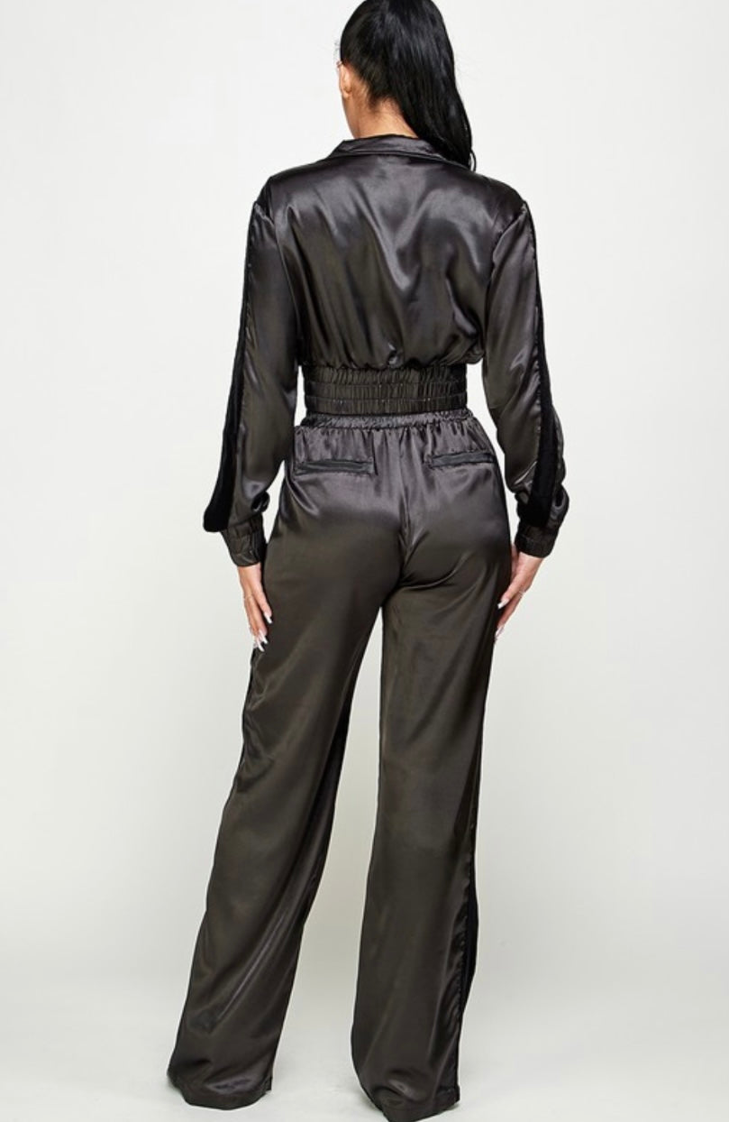Satin Pants Set