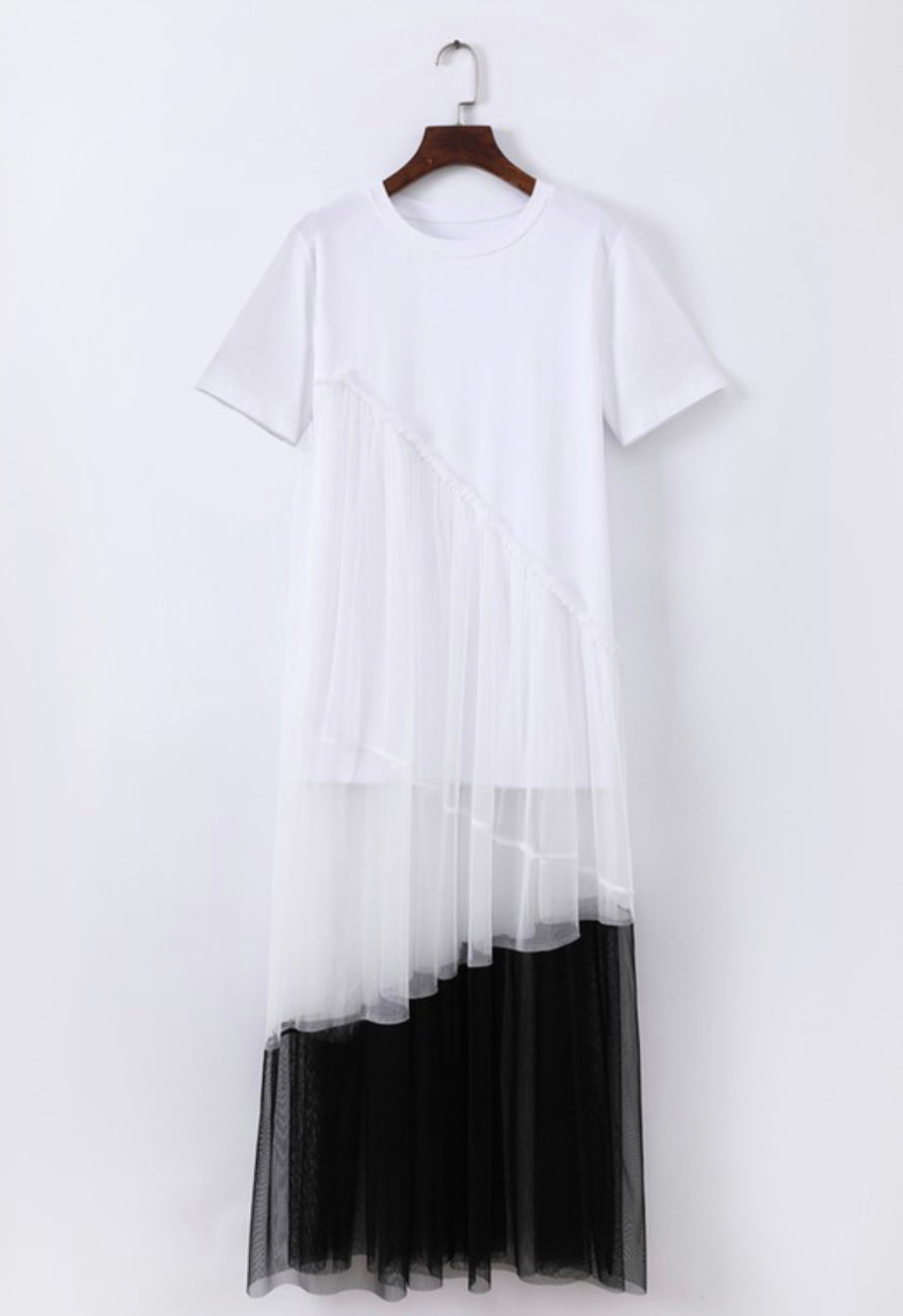 Mesh T-Shirt Dress