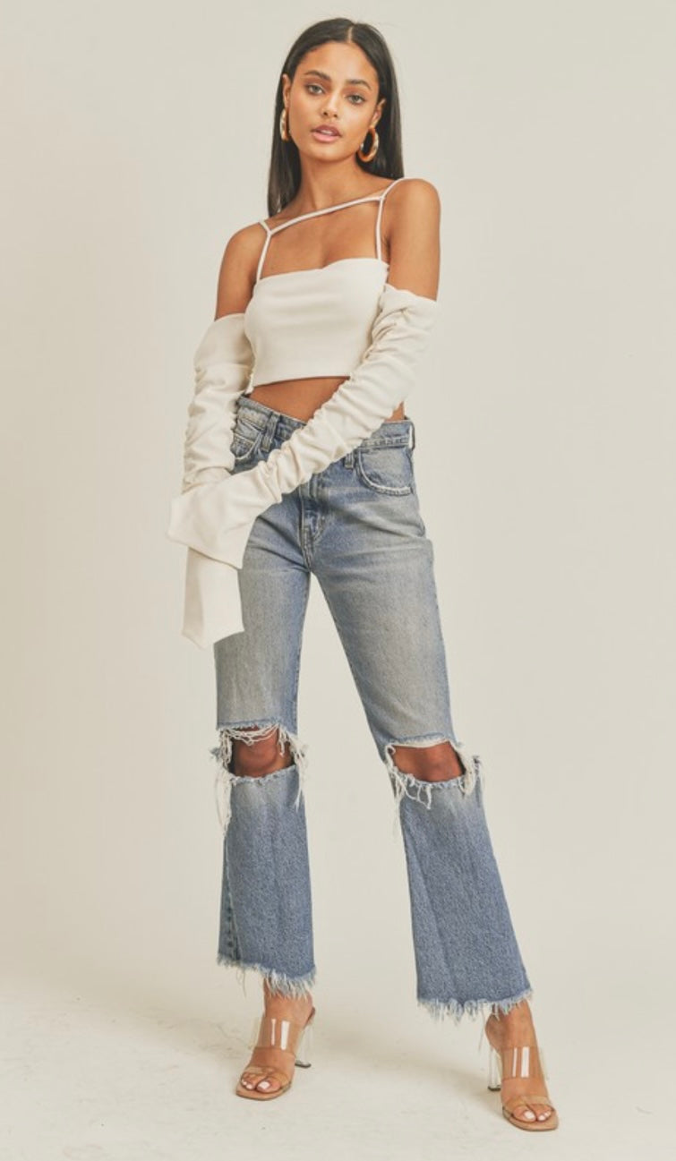 Long Sleeve Crop Top
