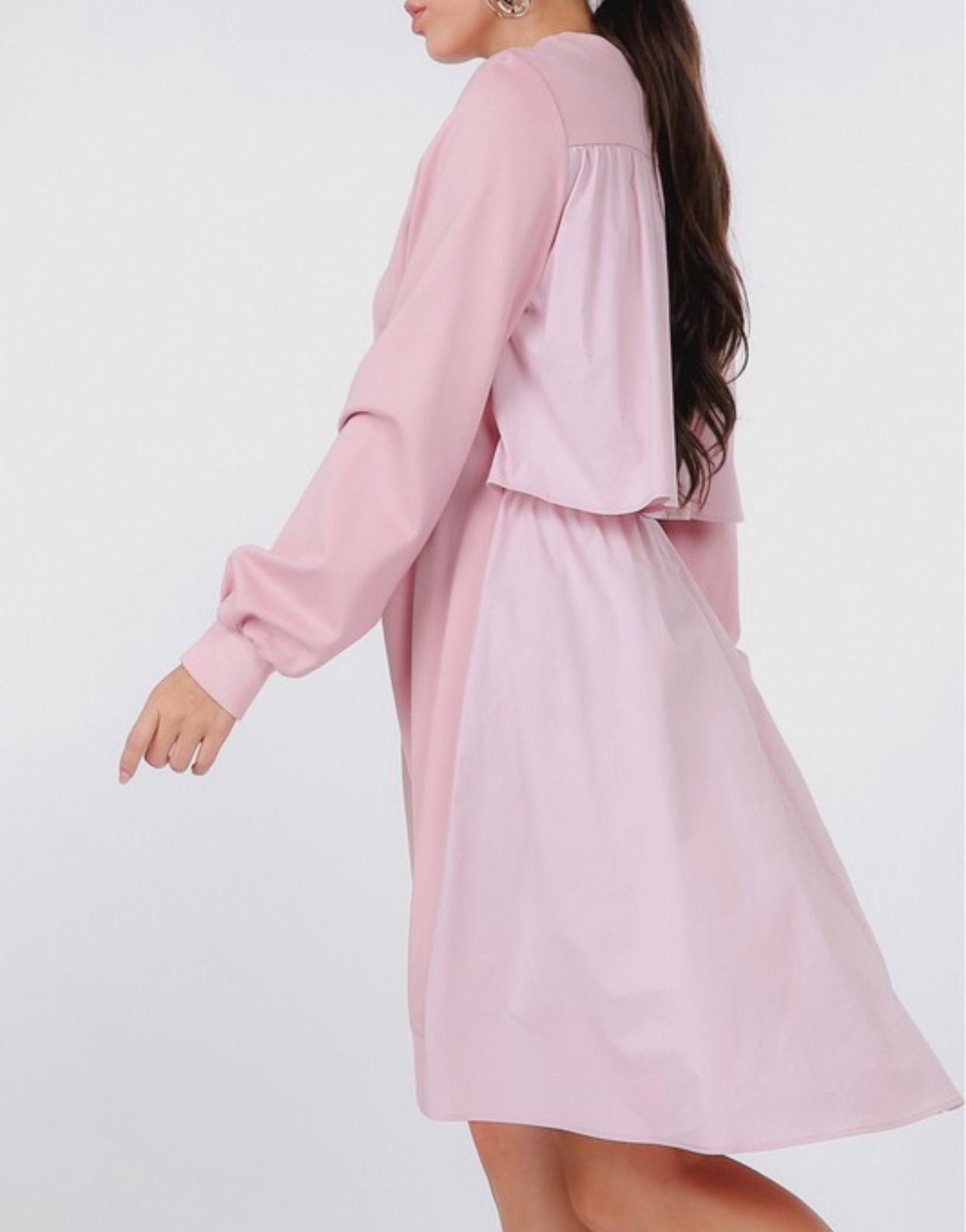Tiered Back Pullover Dress