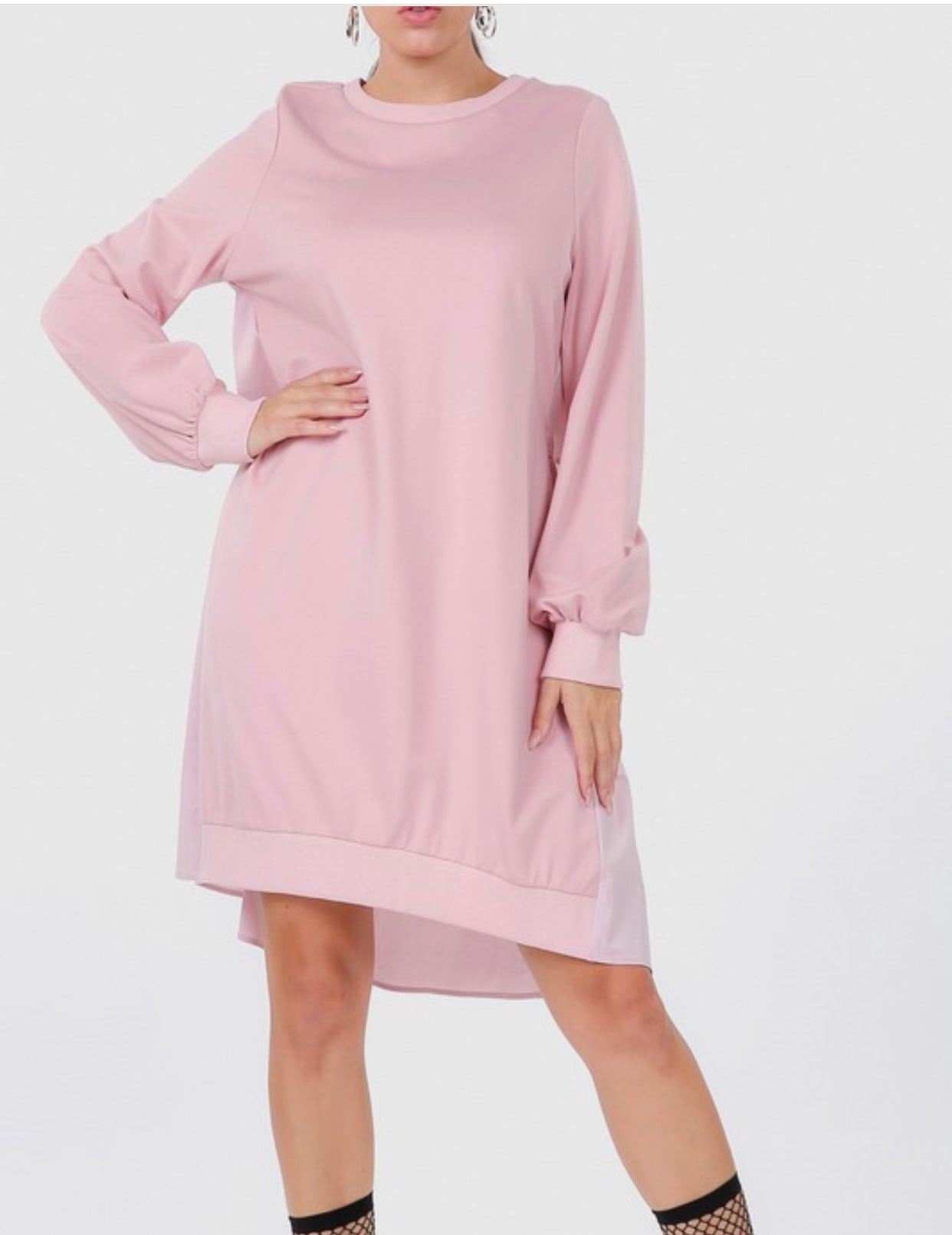 Tiered Back Pullover Dress