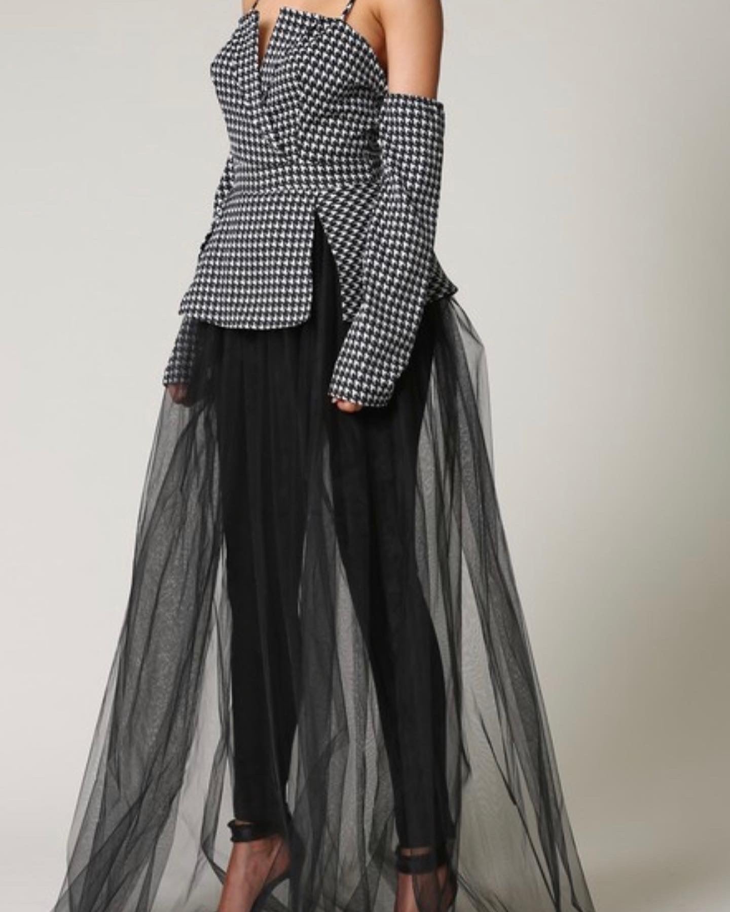 Houndstooth Print Jumpsuit + Dress Combo