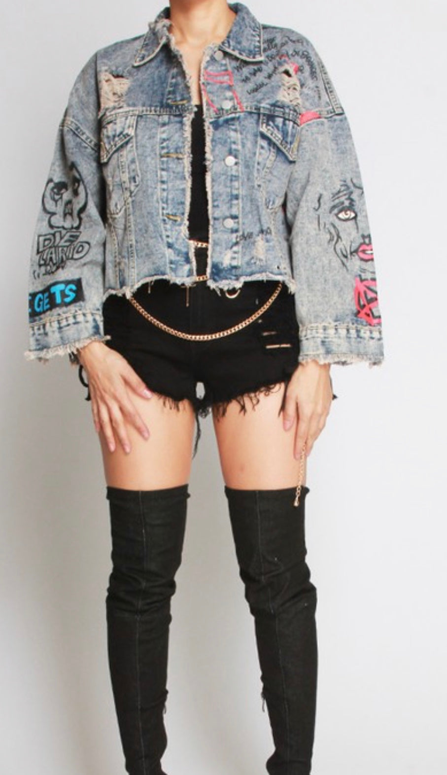 Graffiti Denim Jacket