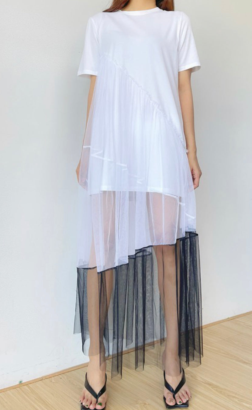 Mesh T-Shirt Dress