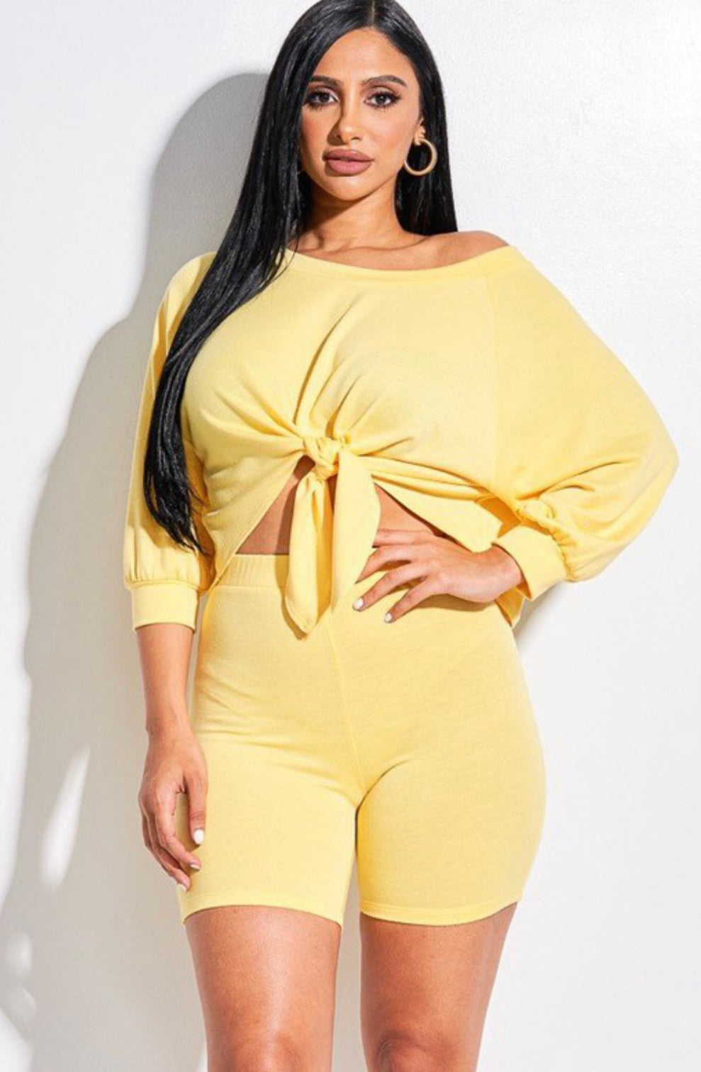 Sunshine Biker Shorts and Crop Top