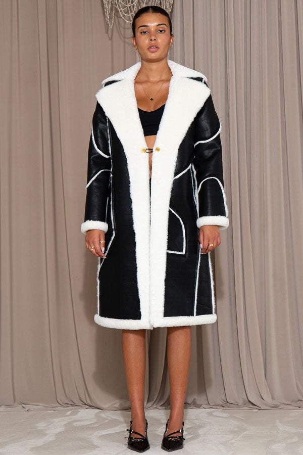 Faux Shearling Coat