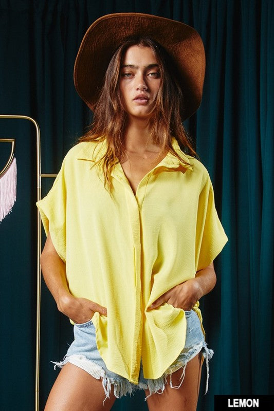 Short Sleeve Silky Top