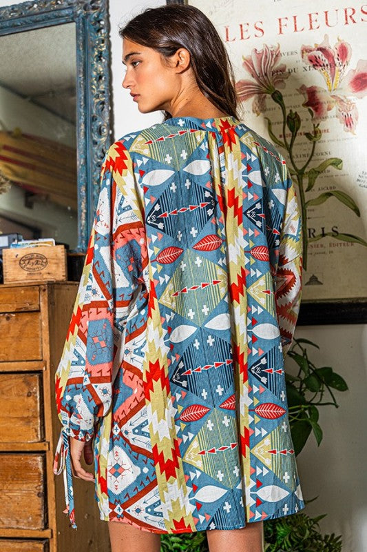 Tribal Print Romper