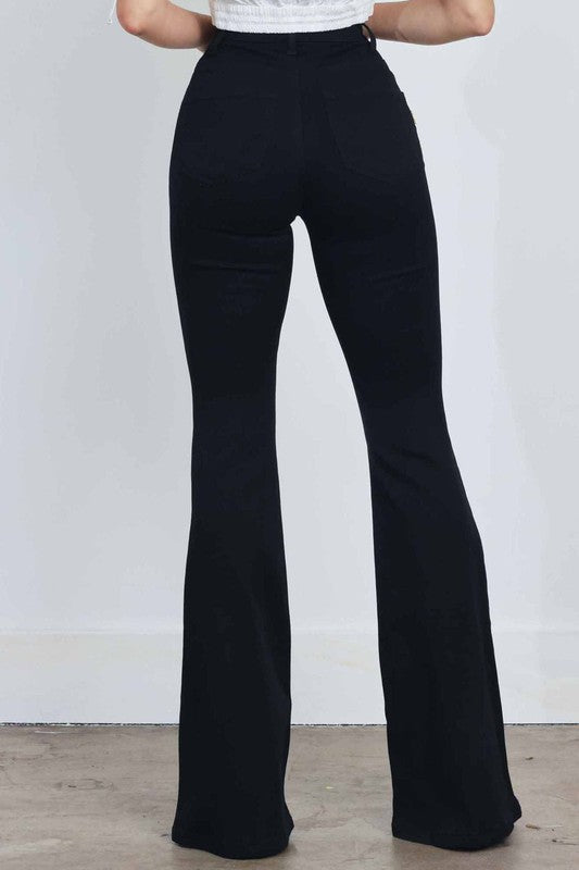 High Waisted Flare Premium Denim