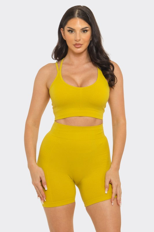 Bra Padded Top & Short Set