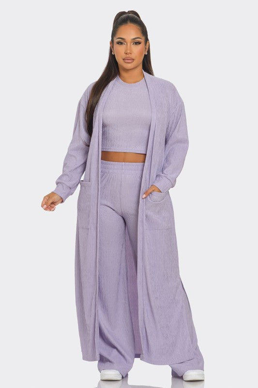 3 Piece Cardigan Set