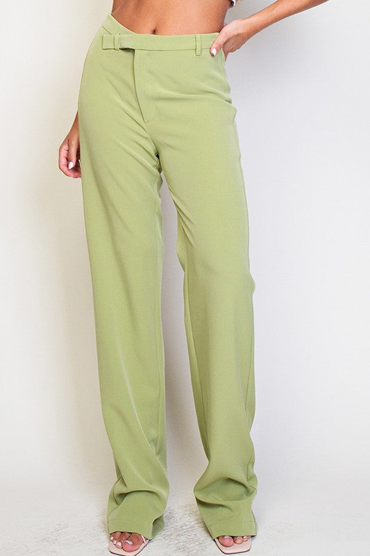 Straight Leg Suit Pants