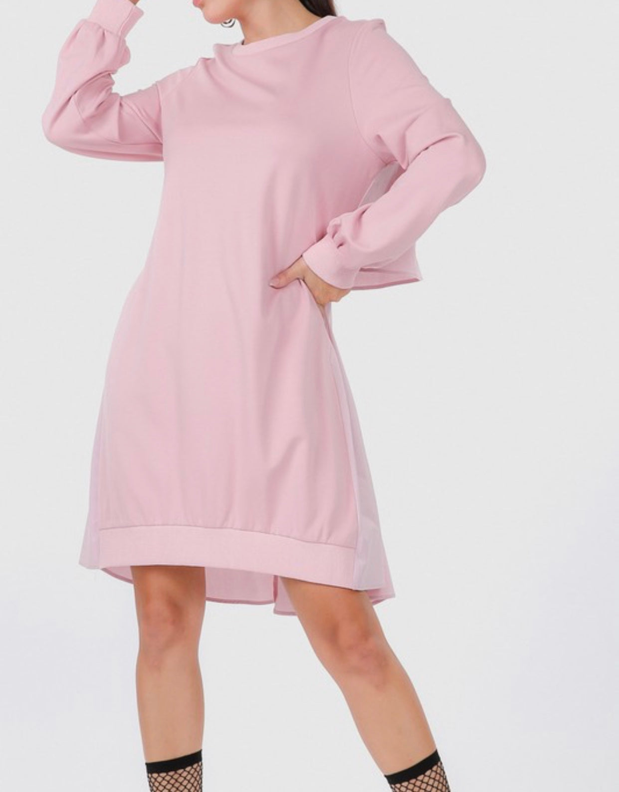 Tiered Back Pullover Dress