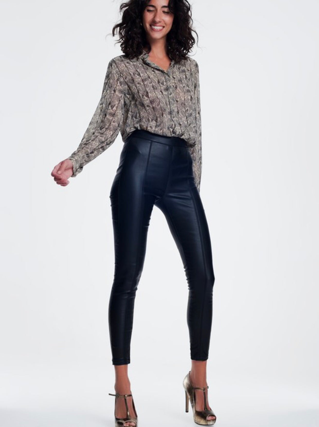 Faux Leather Pants