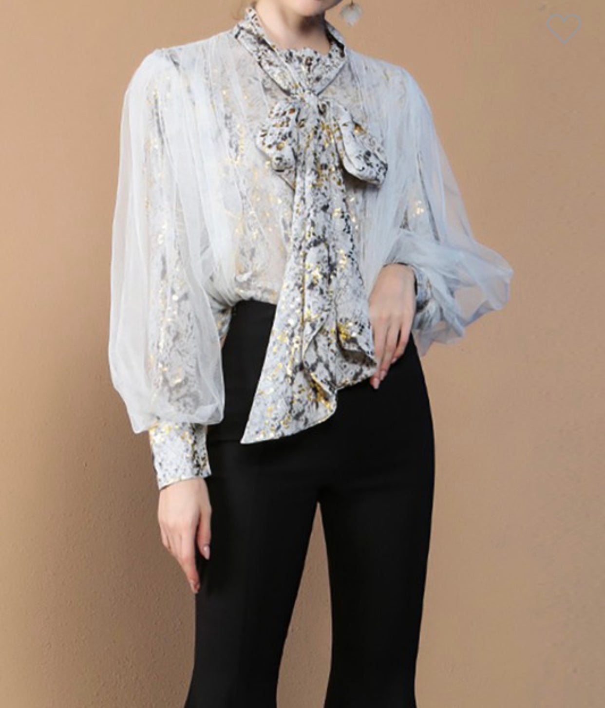 Animal Print Layered Top