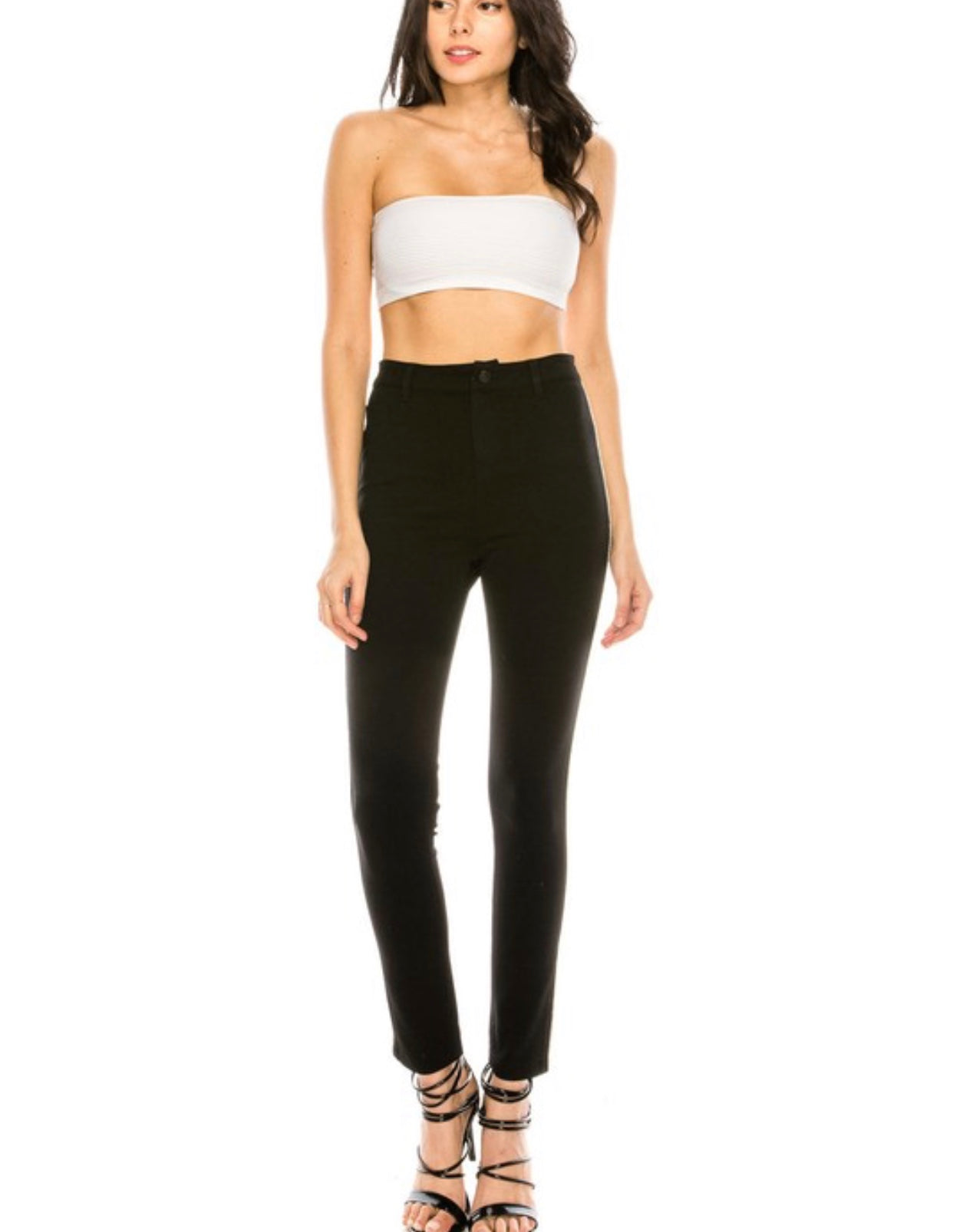 Rhinestone Side Striped Pants