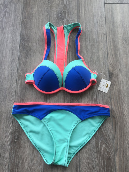 Colorblock Scuba Style Bikini